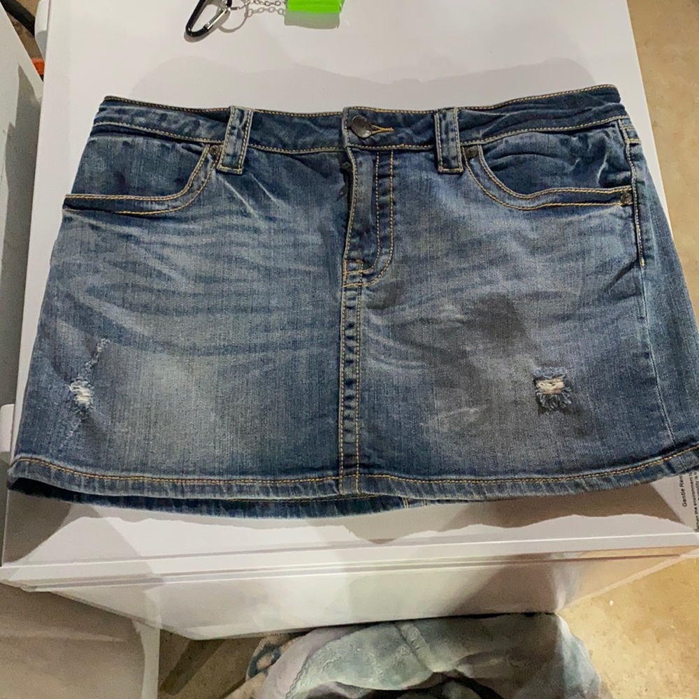 Victoria's Secret Medium Blue Denim Mini Skirt